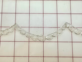 Metallic Trim - Silver Metallic Sequined Scalloped Lace Border
